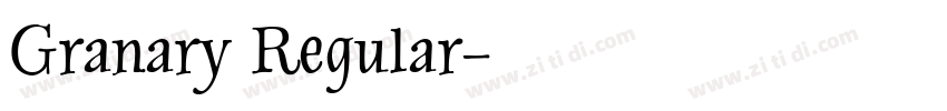 Granary Regular字体转换